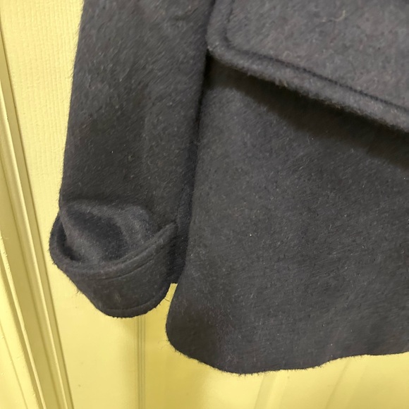 Eloquii Navy Blue Pea Coat - Picture 6 of 9